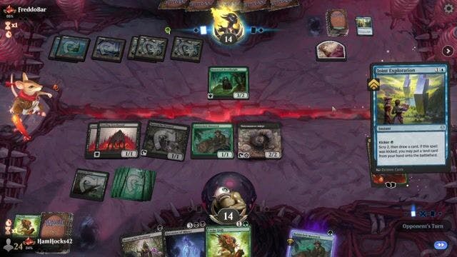 Watch MTG Arena Video Replay - Golgari Roots by HamHocks42 VS Rogue by FreddoBar - Standard Traditional Ranked