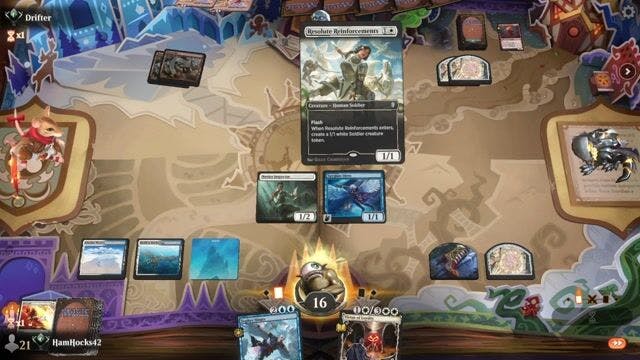 Watch MTG Arena Video Replay - Azorius Tokens by HamHocks42 VS Mono Red  by Drifter - Standard Ranked