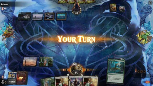 Watch MTG Arena Video Replay - Selesnya Auras by Trendar VS Dimir Mill by Bulaxas - MWM Historic Pauper