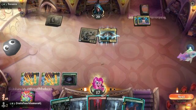 Watch MTG Arena Video Replay - Woodland Combo by FruitsPunchSamuraiG VS 5 Color Control by Tecorco - Historic Traditional Ranked