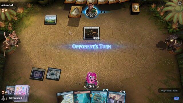 Watch MTG Arena Video Replay - Izzet Oracle by GBThundaII VS Rogue by ArturoGAT - Timeless Play