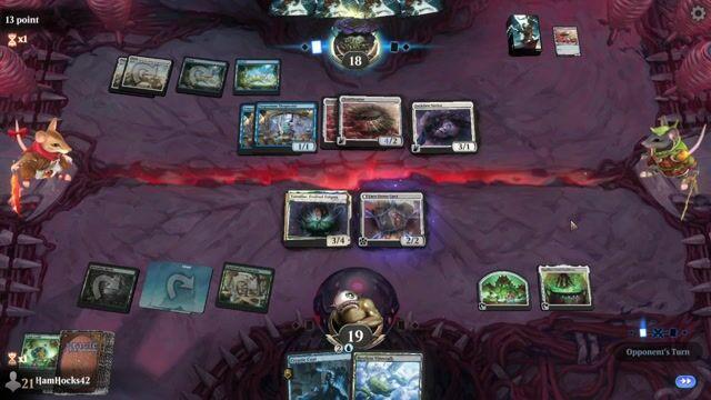 Watch MTG Arena Video Replay - Sultai Food by HamHocks42 VS Azorius Glyph by 13 point - Alchemy Play