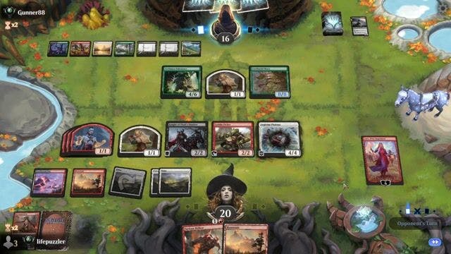 Watch MTG Arena Video Replay - BRW by lifepuzzler VS WUBRG by Gunner88 - Premier Draft Ranked