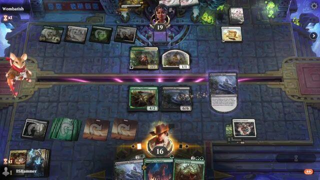 Watch MTG Arena Video Replay - Abzan Surprise by BSHammer VS Selesnya Rabbits by Wombatish - Standard Play