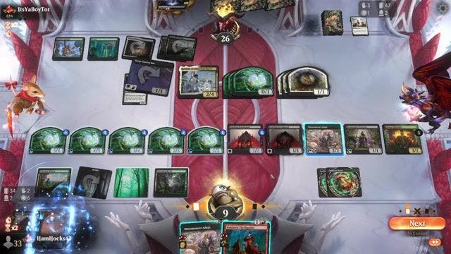 Watch MTG Arena Video Replay - Golgari Roots by HamHocks42 VS Abzan Counters by ItsYaBoyTot - Standard Traditional Ranked