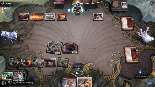 Watch MTG Arena Video Replay - Boros Energy by Wulfy Panda VS Boros Aggro by reswax - Timeless Traditional Ranked