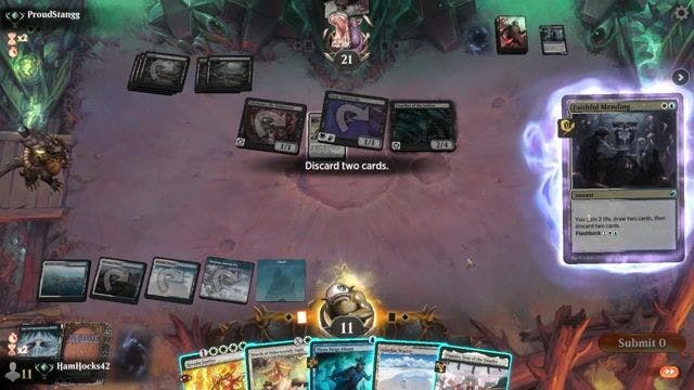 Watch MTG Arena Video Replay - Azorius Control by HamHocks42 VS Mono Black by ProudStangg - Standard Traditional Ranked