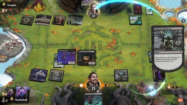 Watch MTG Arena Video Replay - Mono Black by Numbskull VS Domain Ramp by Ereignis - Standard Ranked