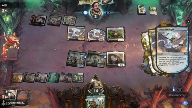 Watch MTG Arena Video Replay - Naya Legends by HamHocks42 VS Jeskai Convoke by AcKS - Alchemy Play