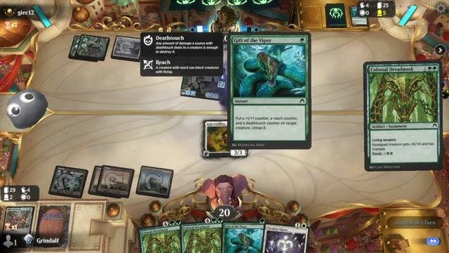 Watch MTG Arena Video Replay - GRW by Grindalf VS GRW by giec12 - Premier Draft Ranked