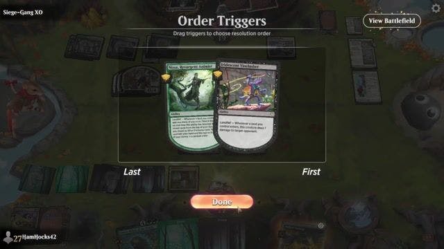 Watch MTG Arena Video Replay - Golgari Analyst by HamHocks42 VS Selesnya Enchantments by Siege-Gang XO - Standard Challenge Match