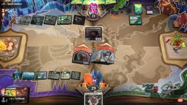 Watch MTG Arena Video Replay - Bant Control by SylBlade VS Sultai Beanstalk by Qualcunaltro - Standard Traditional Ranked