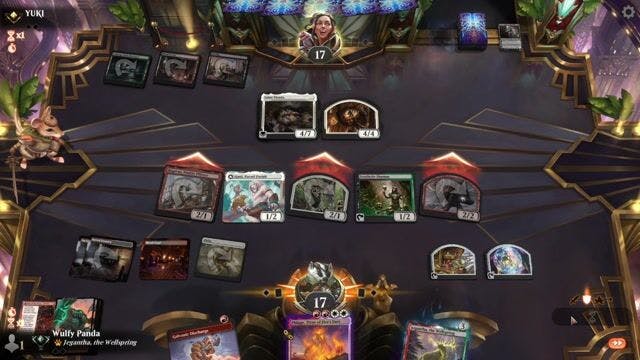 Watch MTG Arena Video Replay - Mardu Aggro by Wulfy Panda VS Jund Reanimator by YUKI - Timeless Traditional Ranked