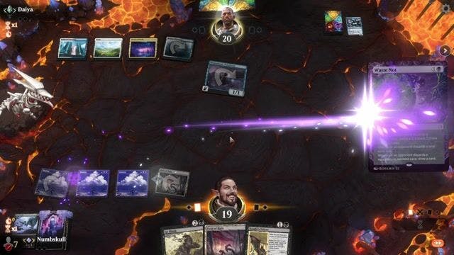 Watch MTG Arena Video Replay - Mono Black Discard by Numbskull VS Azorius Spirits by Daiya - Explorer Traditional Ranked