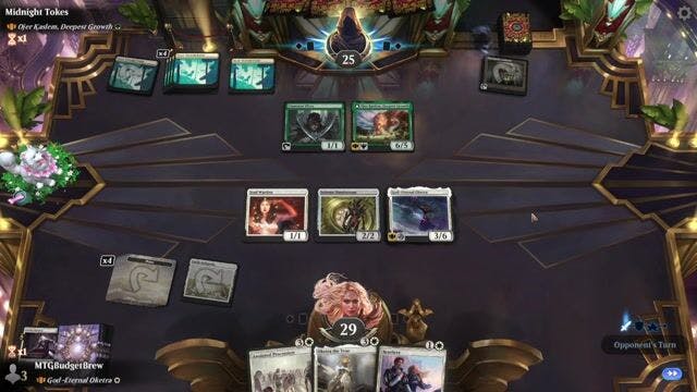 Watch MTG Arena Video Replay - God-Eternal Oketra by MTGBudgetBrew VS Ojer Kaslem, Deepest Growth by Midnight Tokes - Historic Brawl