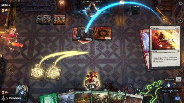 Watch MTG Arena Video Replay - Abzan Surprise by BSHammer VS Mono Red  by NER425 - Standard Play