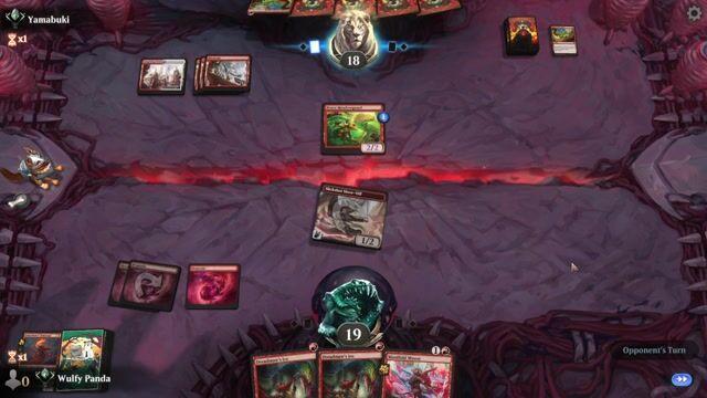 Watch MTG Arena Video Replay - Red Deck Wins by Wulfy Panda VS Boros Aggro by Yamabuki - Alchemy Ranked