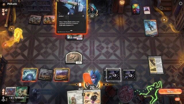 Watch MTG Arena Video Replay - Orzhov Discard by SylBlade VS Izzet Artifacts by PhilLatio - Alchemy Traditional Ranked