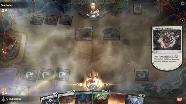 Watch MTG Arena Video Replay - Abzan Surprise by BSHammer VS Boros Soldiers by Southslice - Standard Play