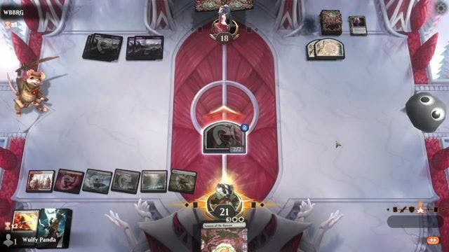 Watch MTG Arena Video Replay - Boros Control by Wulfy Panda VS Mono Black  by WBBRG - Standard Play