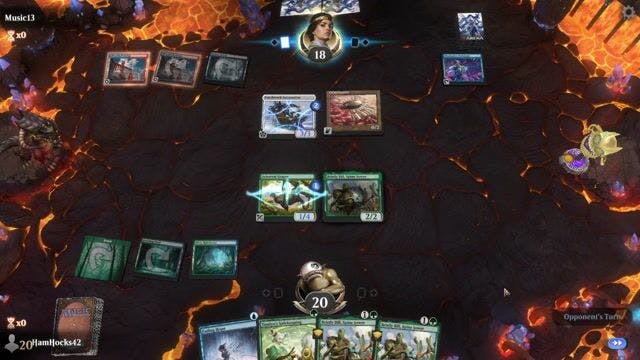 Watch MTG Arena Video Replay - Simic Nadu by HamHocks42 VS Grixis Affinity by Music13 - Timeless Play