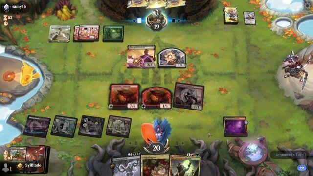 Watch MTG Arena Video Replay - Jund Reanimator by SylBlade VS Selesnya Convoke by samy45 - Alchemy Traditional Ranked