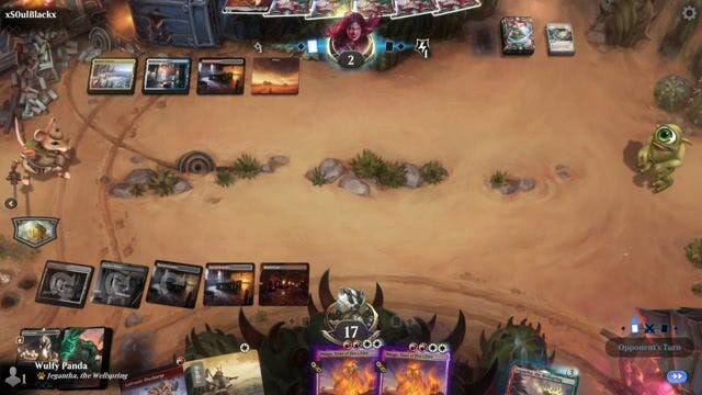 Watch MTG Arena Video Replay - Mardu Aggro by Wulfy Panda VS Jeskai Control by xS0ulBlackx - Timeless Challenge Match