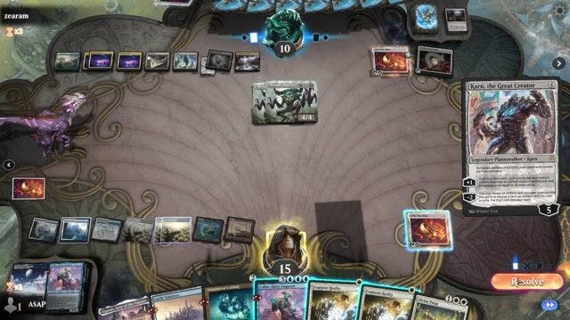 Watch MTG Arena Video Replay - Azorius Control by A$AP  VS Mono Green by zearam - Historic Event