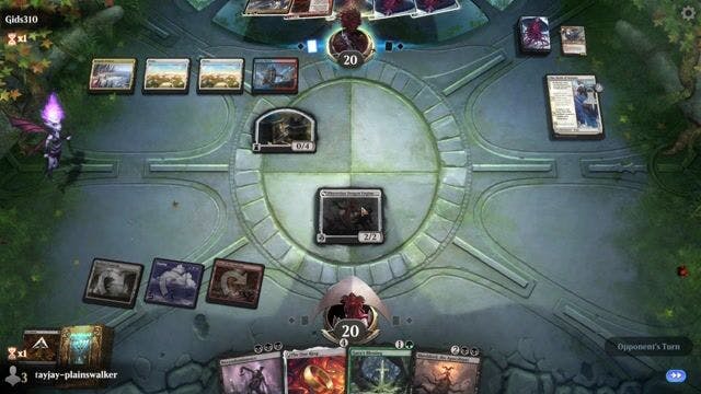 Watch MTG Arena Video Replay - Rakdos Midrange by tayjay-plainswalker VS Jeskai Tokens by Gids310 - Historic Play