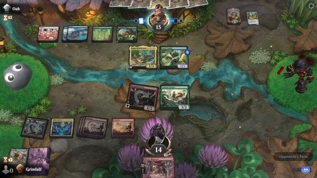 Watch MTG Arena Video Replay - GR by Grindalf VS GUW by Oak - Premier Draft Ranked