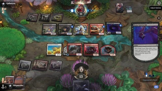 Watch MTG Arena Video Replay -  by lifepuzzler VS Rakdos Lizards by Gabutyra - Standard Traditional Ranked