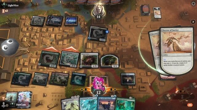 Watch MTG Arena Video Replay - GRU by DanCam VS BW by LightVice - Premier Draft Ranked
