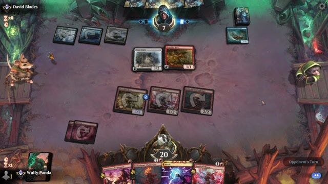 Watch MTG Arena Video Replay -  by Wulfy Panda VS Simic Artifacts by David Blades - Standard Traditional Ranked