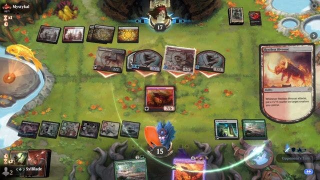 Watch MTG Arena Video Replay - Jund Reanimator by SylBlade VS Boros Aggro by Mystykal - Alchemy Traditional Ranked