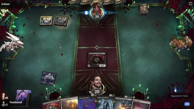 Watch MTG Arena Video Replay - Mono Black by Numbskull VS Domain Ramp by lydiane - Traditional Standard Event