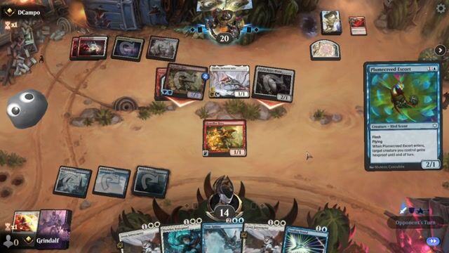 Watch MTG Arena Video Replay - Azorius Birds by Grindalf VS Boros Aggro by DCampo - Standard Ranked