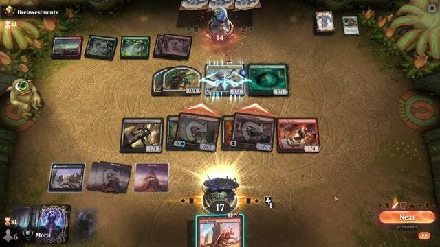 Watch MTG Arena Video Replay - BR by Moris VS BGRW by fireinvestments - Premier Draft Ranked