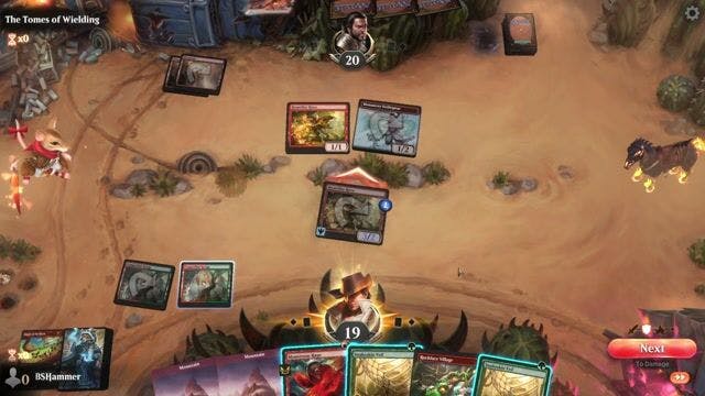 Watch MTG Arena Video Replay -  by BSHammer VS Mono Red  by The Tomes of Wielding - Standard Play