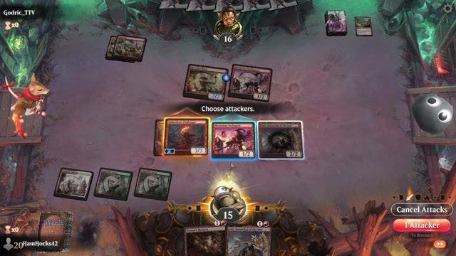 Watch MTG Arena Video Replay - Naya Pia by HamHocks42 VS Mono Red  by Godric_TTV - Standard Play