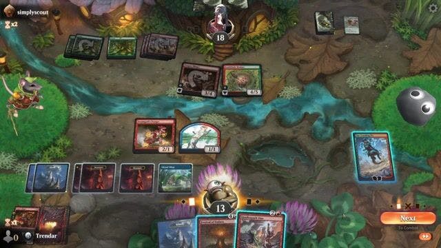 Watch MTG Arena Video Replay - RU by Trendar VS GR by simplyscout - Premier Draft Ranked