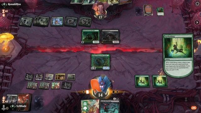 Watch MTG Arena Video Replay - Jund Vinelasher by SylBlade VS  by RonaldHsu - Standard Traditional Ranked