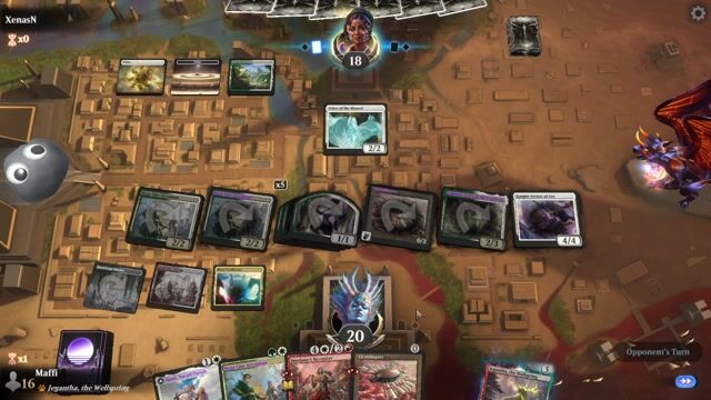 Watch MTG Arena Video Replay - Naya Convoke by Maffi VS Selesnya Lifegain by XenasN - Historic Play