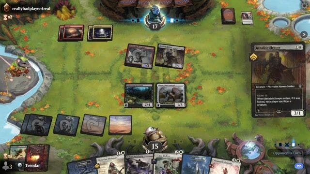 Watch MTG Arena Video Replay - BUW by Trendar VS RW by reallybadplayer4real - Premier Draft Ranked