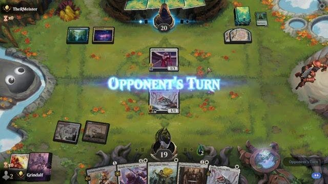 Watch MTG Arena Video Replay - Jeskai Humans by Grindalf VS Bant Poison by TheRMeister - Standard Ranked