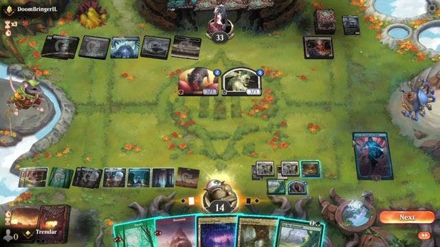 Watch MTG Arena Video Replay -  by Trendar VS Orzhov Control by DoomBringerIL - Standard Traditional Ranked