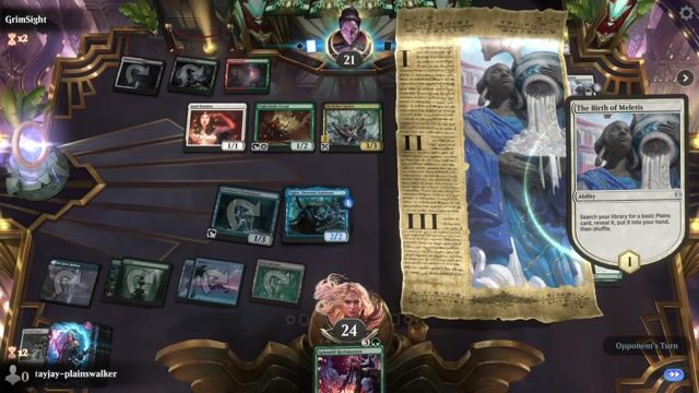 Watch MTG Arena Video Replay -  by tayjay-plainswalker VS 4 Color Storm by GrimSight - Historic Play