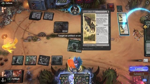 Watch MTG Arena Video Replay - Golgari Control by SylBlade VS Rogue by fathom - Standard Traditional Ranked