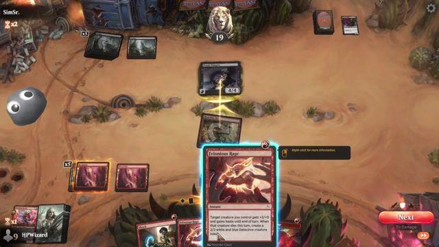 Watch MTG Arena Video Replay - Red Deck Wins by HPWizard VS Mono Black  by SimSr. - Alchemy Event