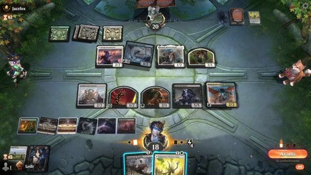 Watch MTG Arena Video Replay - BUW by Leifr VS GUW by Jazzfox - Premier Draft Ranked