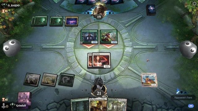 Watch MTG Arena Video Replay -  by Grindalf VS Mono Green Toxic by O_BARDO - Historic Ranked